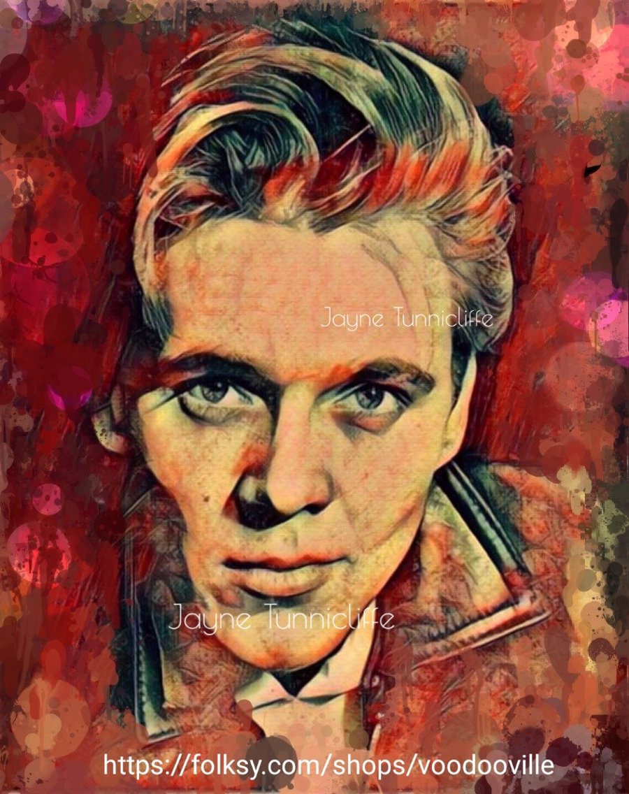 Billy Fury 11 x 8 inches art print - Wondrous face