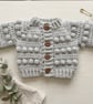 Preemie size baby cardigan- gender neutral