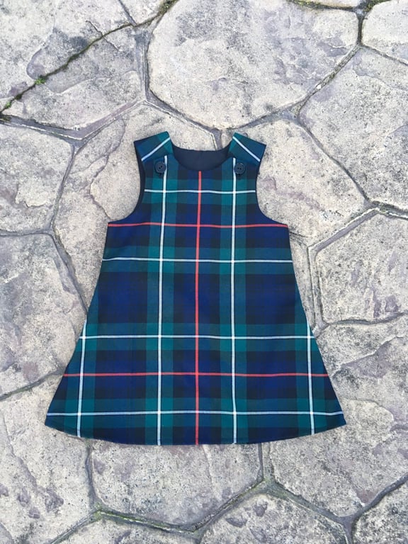 MacKenzie Tartan Pinafore Dress