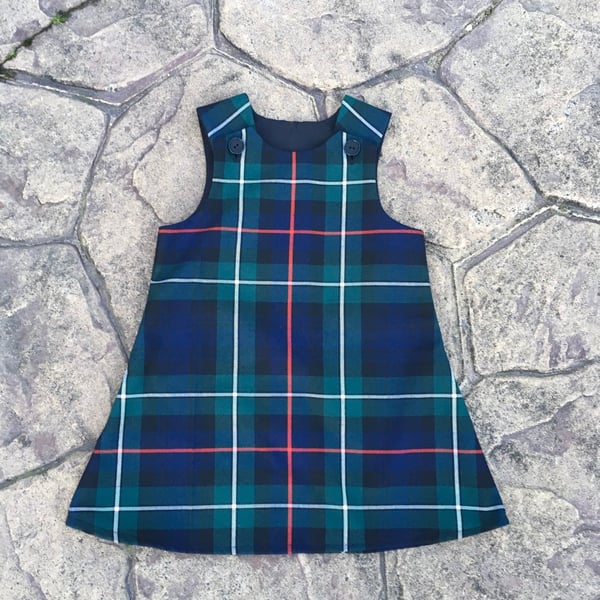 MacKenzie Tartan Pinafore Dress