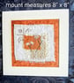 Hand embroidered floral textile wall art, slow stitched wall decor unframed - Image 3