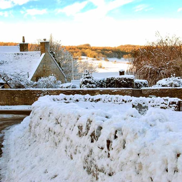Snowshill In The Snow Cotswolds Gloucestershire Photograph Print