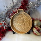 Snowman bauble serving tray 