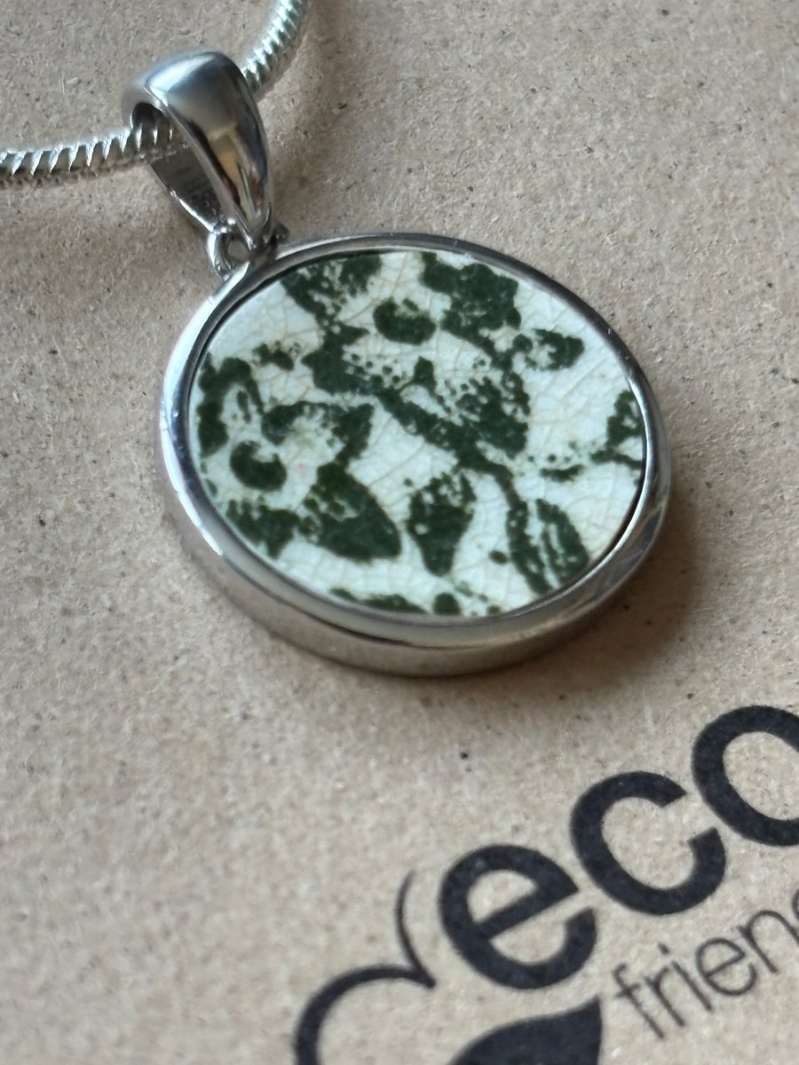 Handmade Pendant, Unique, Eco Friendly gifts, Sterling Silver.