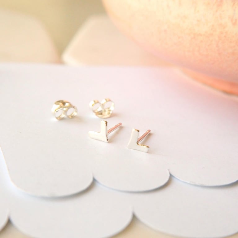 Chevron Stud Earrings 