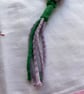 Handmade Macramé Fidget Flower Bag Charm Keyring - Image 3