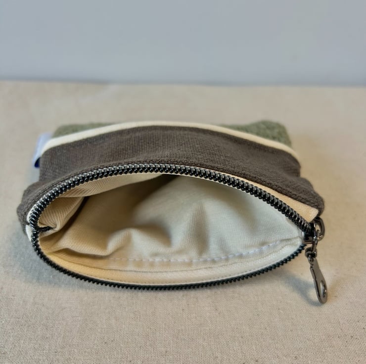 Handmade Small Fabric Green and Brown Purse - T... - Folksy