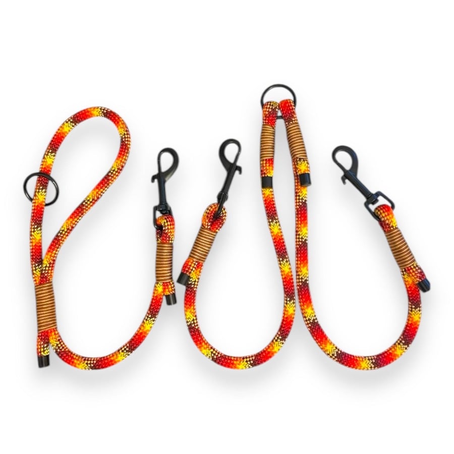 Custom Paracord Double Dog Leash: Durable Lead Splitter Coupler