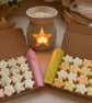 Handmade Star Wax Melts Gift Box , 16 Stars , Highly Scented, Vegan, Uk
