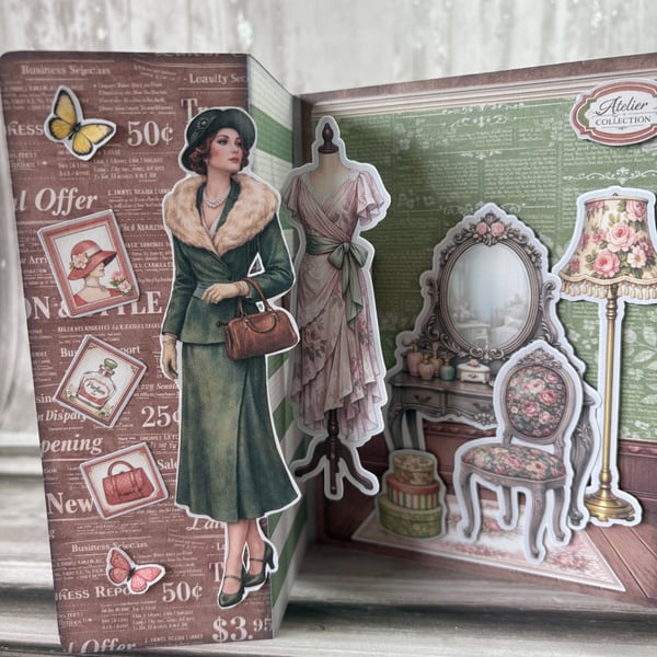 Greeting Card - 1930's Fashion - C260