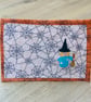 Halloween Witch with Broom Mug Rug - Image 1
