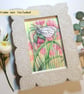 Black-veined white butterfly original postcard size drawing, artwork - Image 8
