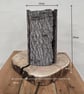 Rustic handcrafted Tree Bark Table Bedside Lamp - Image 7