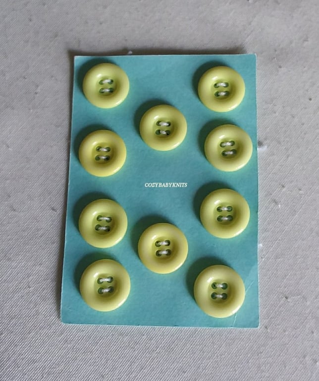Pale yellow round buttons
