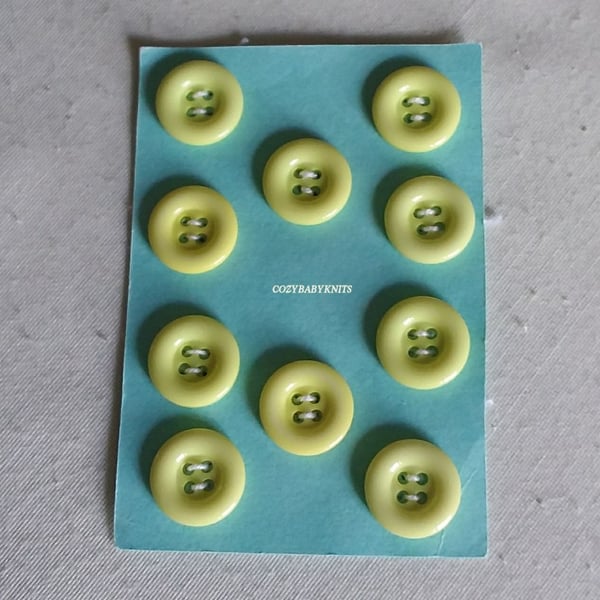 Pale yellow round buttons