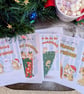 Cute Cat Christmas Cards Pack or Single - A6 Monty & Mabel Funny Festive Cards - Image 6
