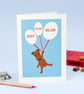 Personalised Blue Birthday Card - Image 1