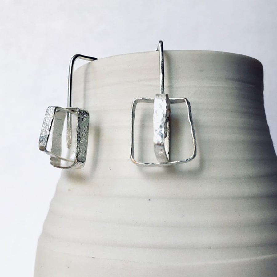 contemporary ecosilver designer concentric 'squares'