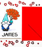 Gnome Personalised Valentine's, Birthday, Anniversary, Just Because Card  - Image 2
