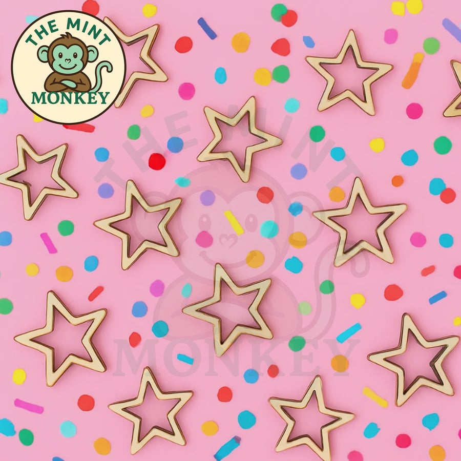 Wooden Star Confetti Rustic Scatter Hearts Party Wedding Table Decoration 20mm