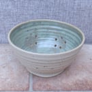 Berry bowl or colander hand thrown stoneware pottery ceramic handmade drainer 