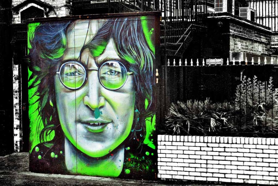 John Lennon Mural Street Art Camden Town 18"x12" Print
