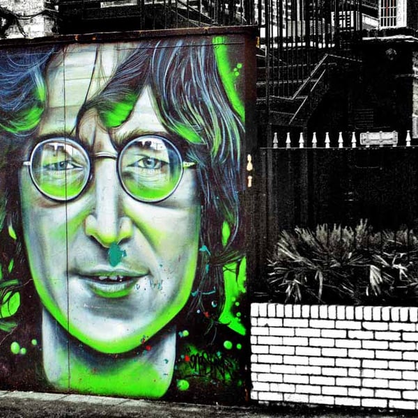 John Lennon Mural Street Art Camden Town 18"x12" Print