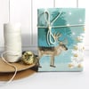 Winter Woodland Reindeer Christmas Gift Wrapping Paper