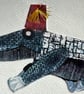 Crocodile in a Fez - Collagraph print  -    Catherine O'Neill Art - Image 3