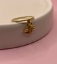 Gold flash plated sterling silver ring with bee charm - Image 5