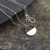 Silver and Copper Horizon Necklace