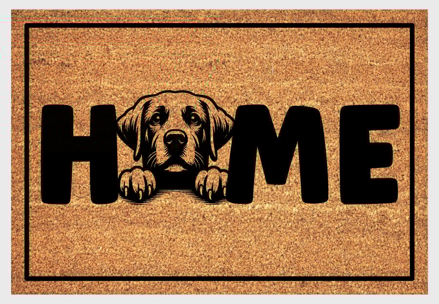 Labrador Retriever Home Door Mat No.1 - Labrador Retriever Welcome Mat - 3 Sizes