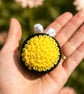 Fuzzy Butt Bee Crochet Keyring Bag Charm - Image 4