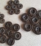11 16" 18mm 28L Brown wood EFFECT Buttons - Image 5