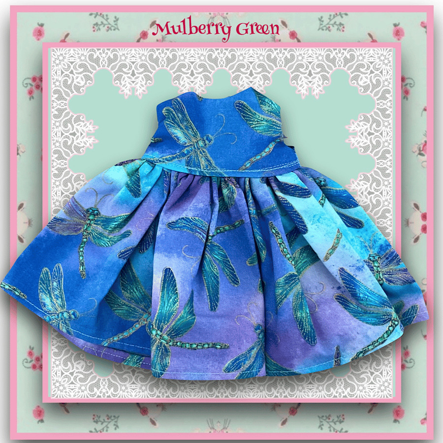 Beautiful Dragonfly Dress to fit the Mulberry Green characters 