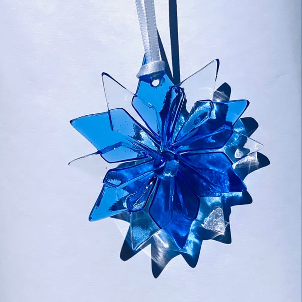 Fused glass Christmas decoration