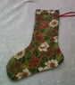 7,5 inch Christmas Stocking with Helebores - Image 1
