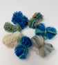 Scarf Kit: Ocean Blue Luxury Textured Wool Felt Scarf Kit - Image 5