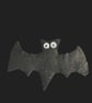 Handmade black bat brooch - Image 5