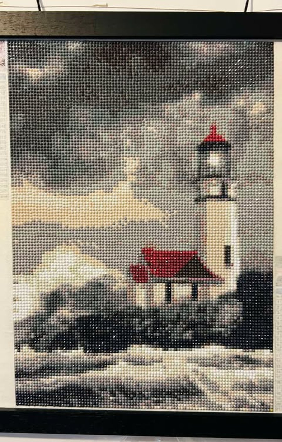 Diamond ART Painting  Lighthouse in the Storm