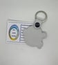 Embroidered Ghost keyring - Image 2