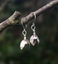 Silver Snowdrop Dangle Earrings  - Image 2