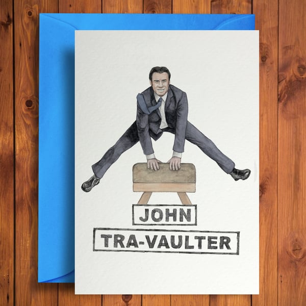John Tra-vaulter - Funny Birthday Card