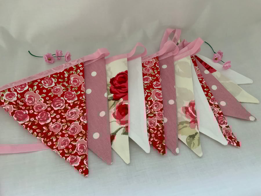 Perfect Imperfect, Floral Bunting, Kitchen Bunting, Flags, Home Decor