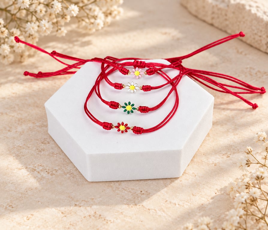 Stainless Steel Red String Good Luck Bracelet