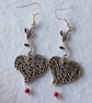 Gothic Entangled Heart Earrings - Image 2