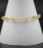 Citrine gold filled handmade gemstone link bracelet : Scorpio Libra gift - Image 2