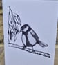 Pack of 3 floral & bird greetings cards - Image 3