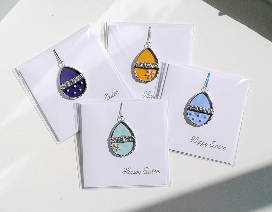 Easter Stained Glass Charm Card