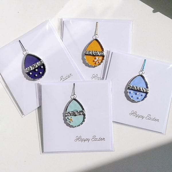 Easter Stained Glass Charm Card